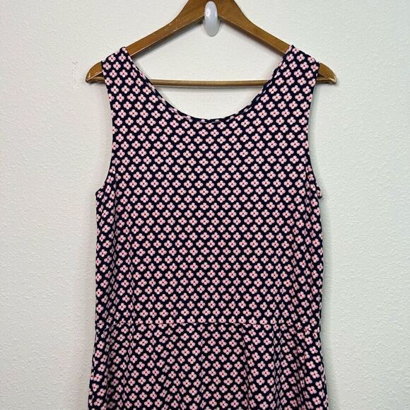 Talbots Floral Maxi Dress Knit Sleeveless Cut Out Cotton Modal Cottage Size S - Picture 9 of 13